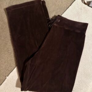 Y2K preppy brown velvet pants